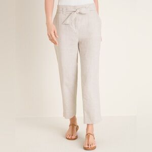 Chico’s Linen‎ Tie-Front Crops